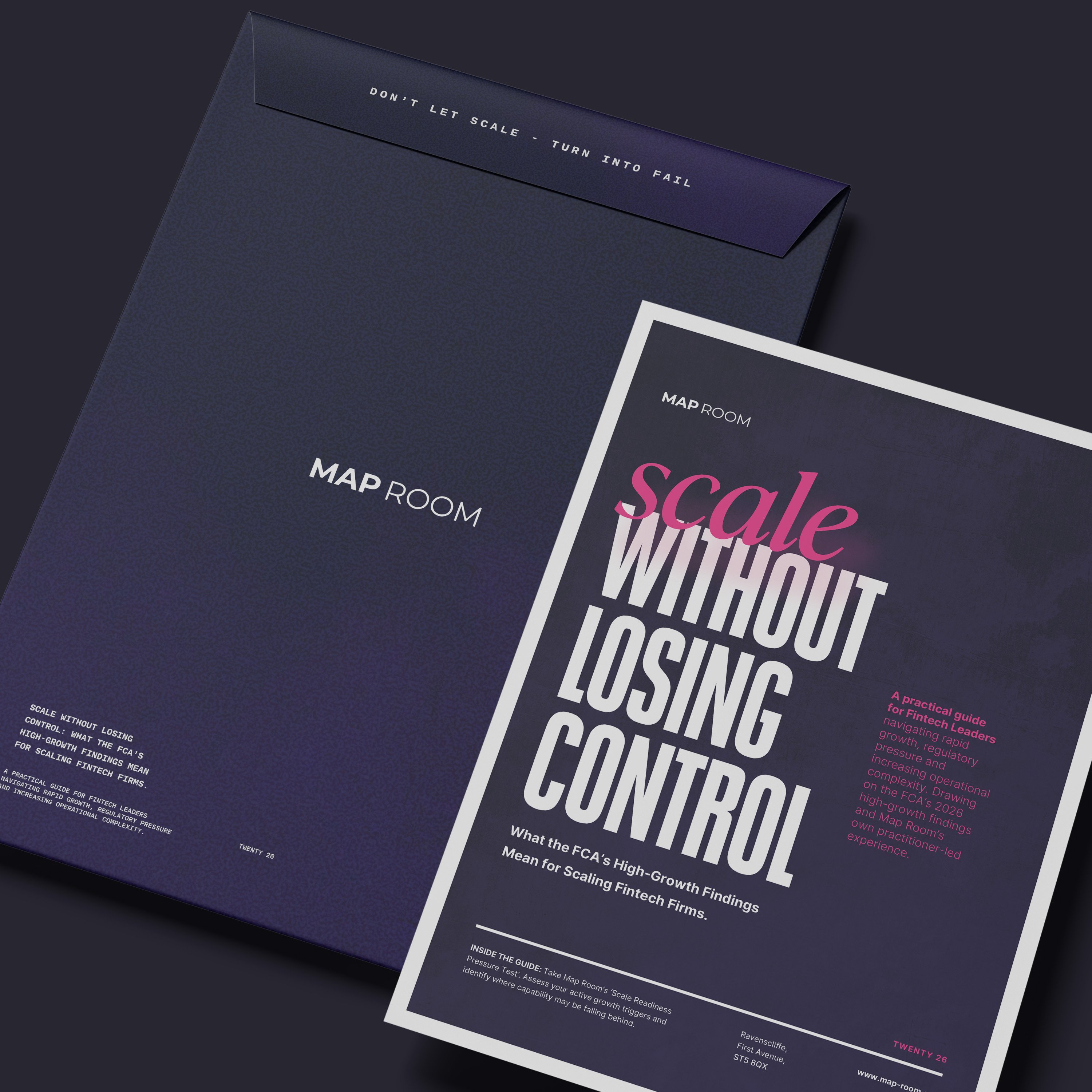Scale Without Losing Control - MockUp for Landing Page
